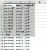 Excel Tri3